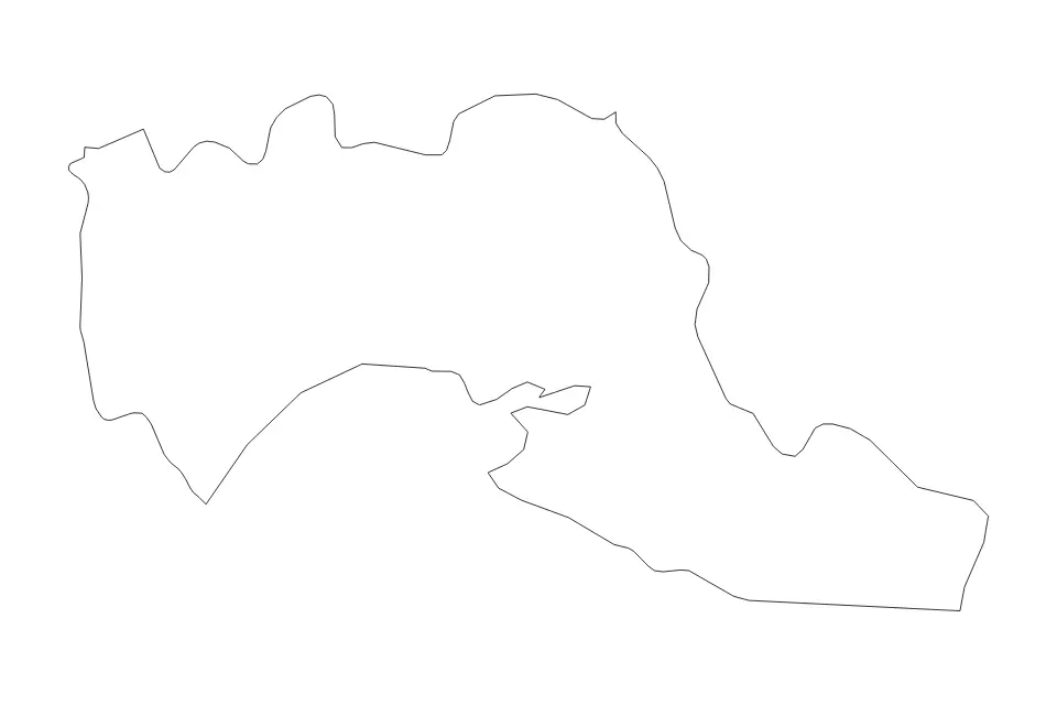 Mapa de Taranto, Italy de tipo contorno para Europa, con contorno con límites limpios.