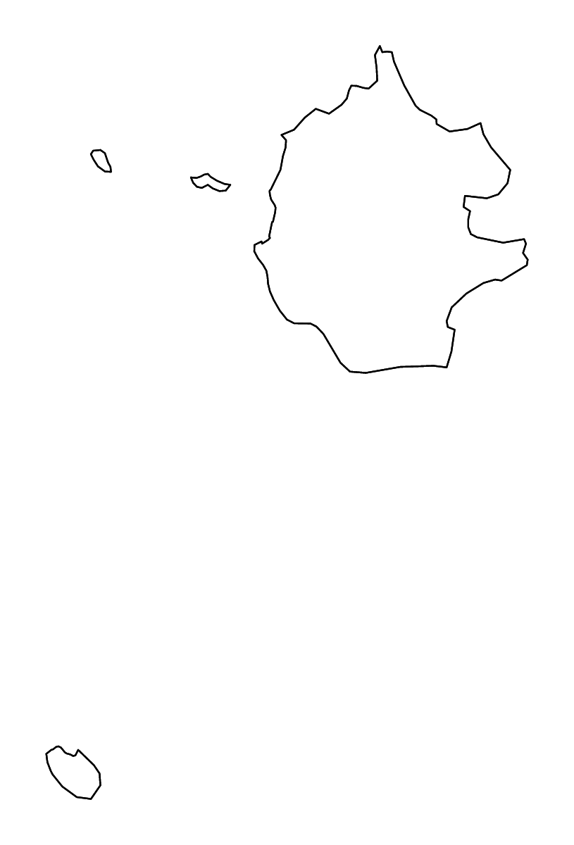 Mapa de contorno de Trapani, Italy con ríos.