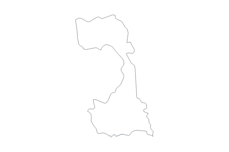 Mapa de Vercelli, Italy de tipo contorno y ríos para Europa, con contorno y ríos con límites limpios.