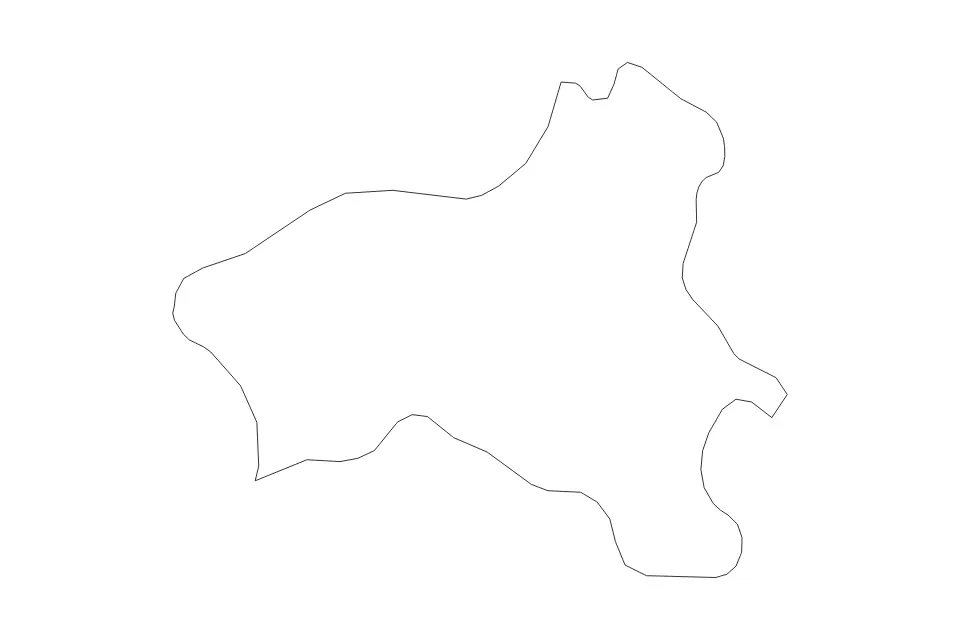 Mapa de Vibo Valentia, Italy de tipo contorno para Europa, con contorno con límites limpios.