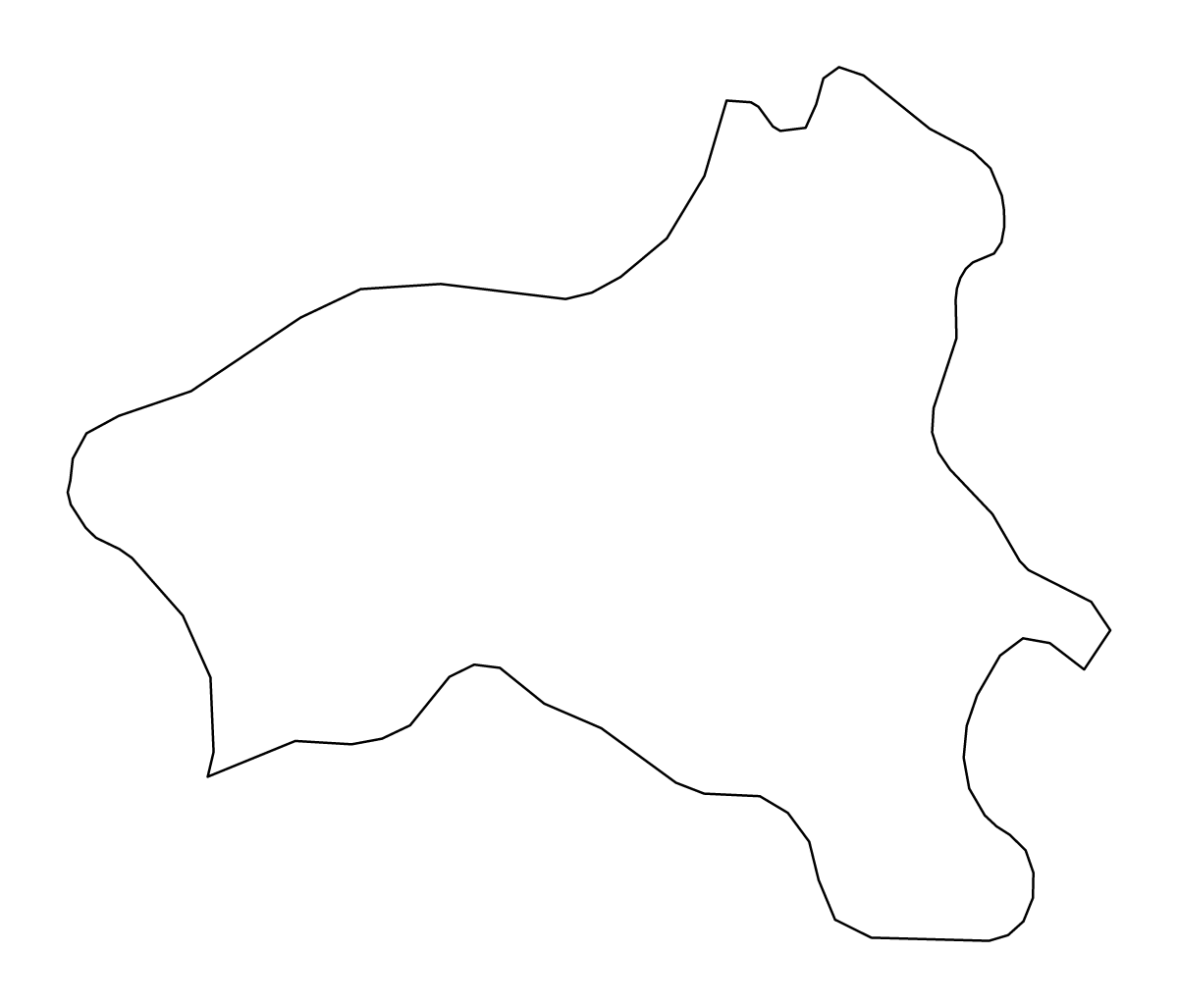 Mapa de contorno de Vibo Valentia, Italy.