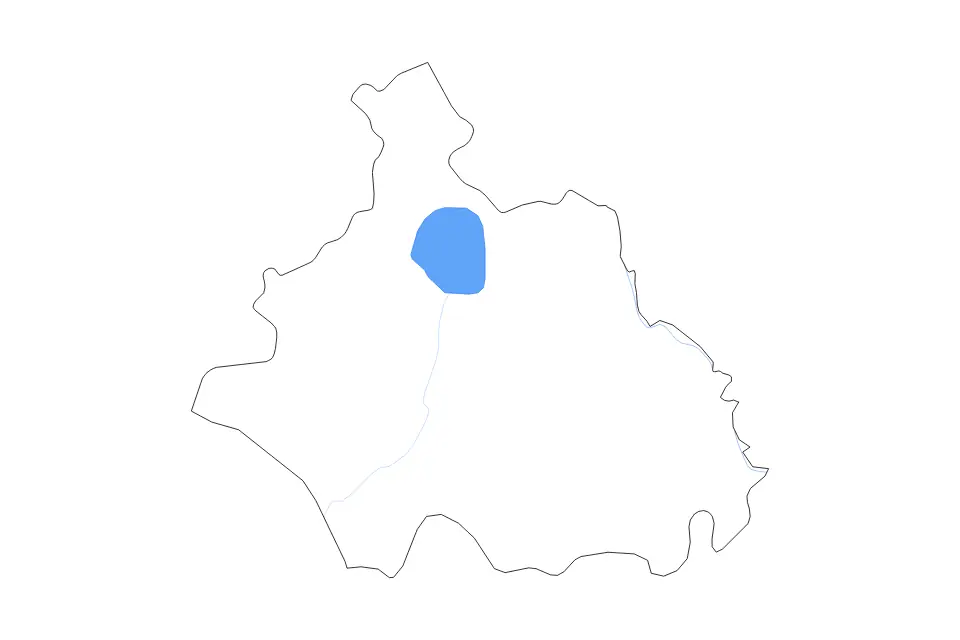 Mapa de Viterbo, Italy de tipo contorno, lagos y ríos para Europa, con contorno, lagos y ríos con elementos de agua como Lago di Bolsena.