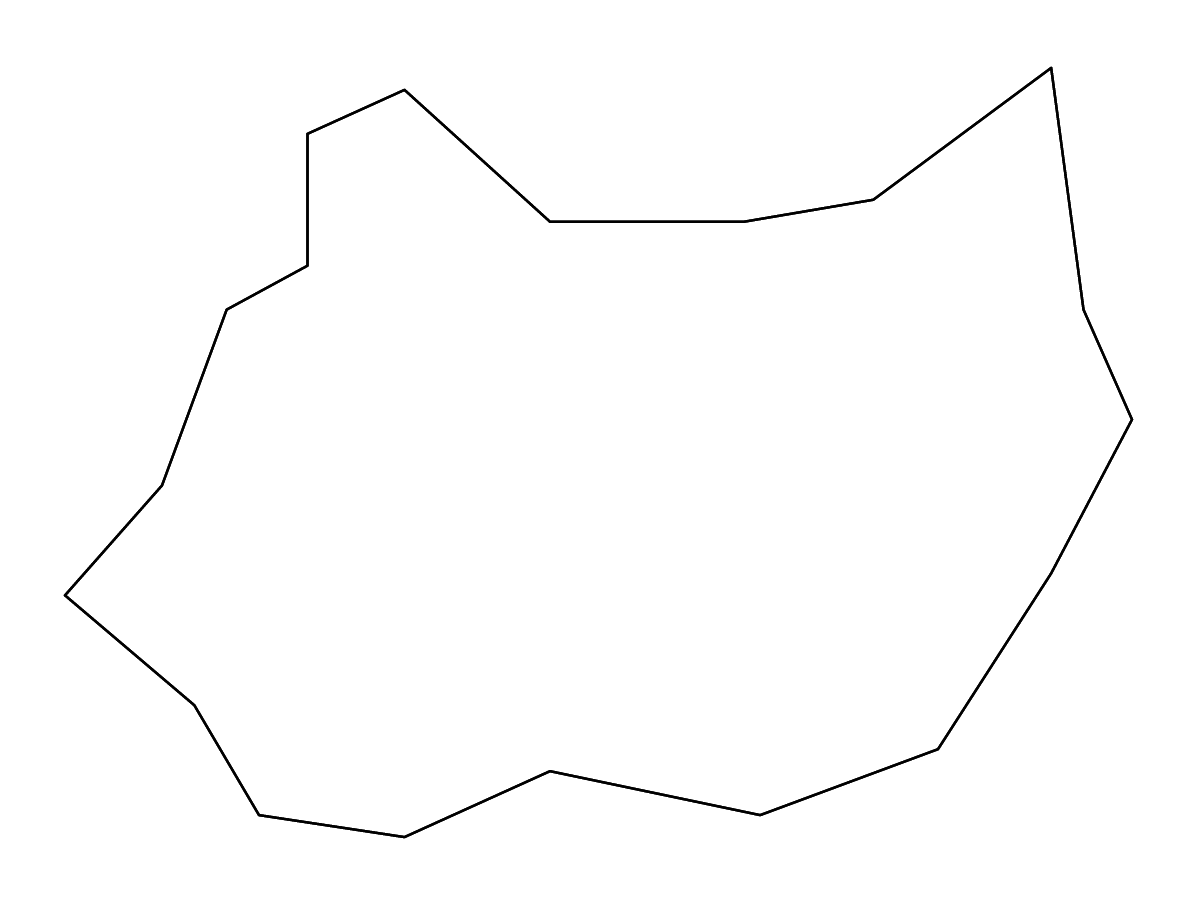 Outline map of Kosovo Polje District, Kosovo with rivers.
