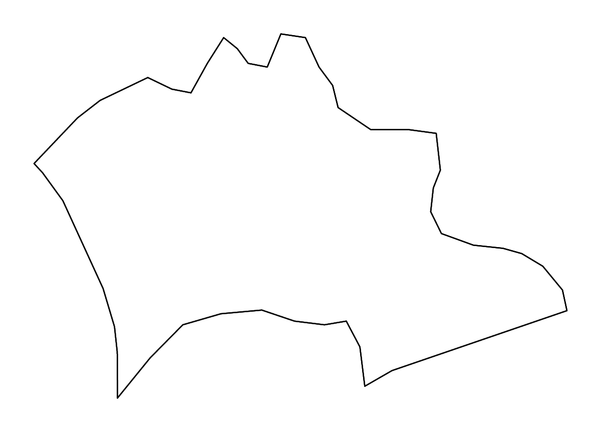 Mapa de contorno de Plužine, Kosovo con ríos.