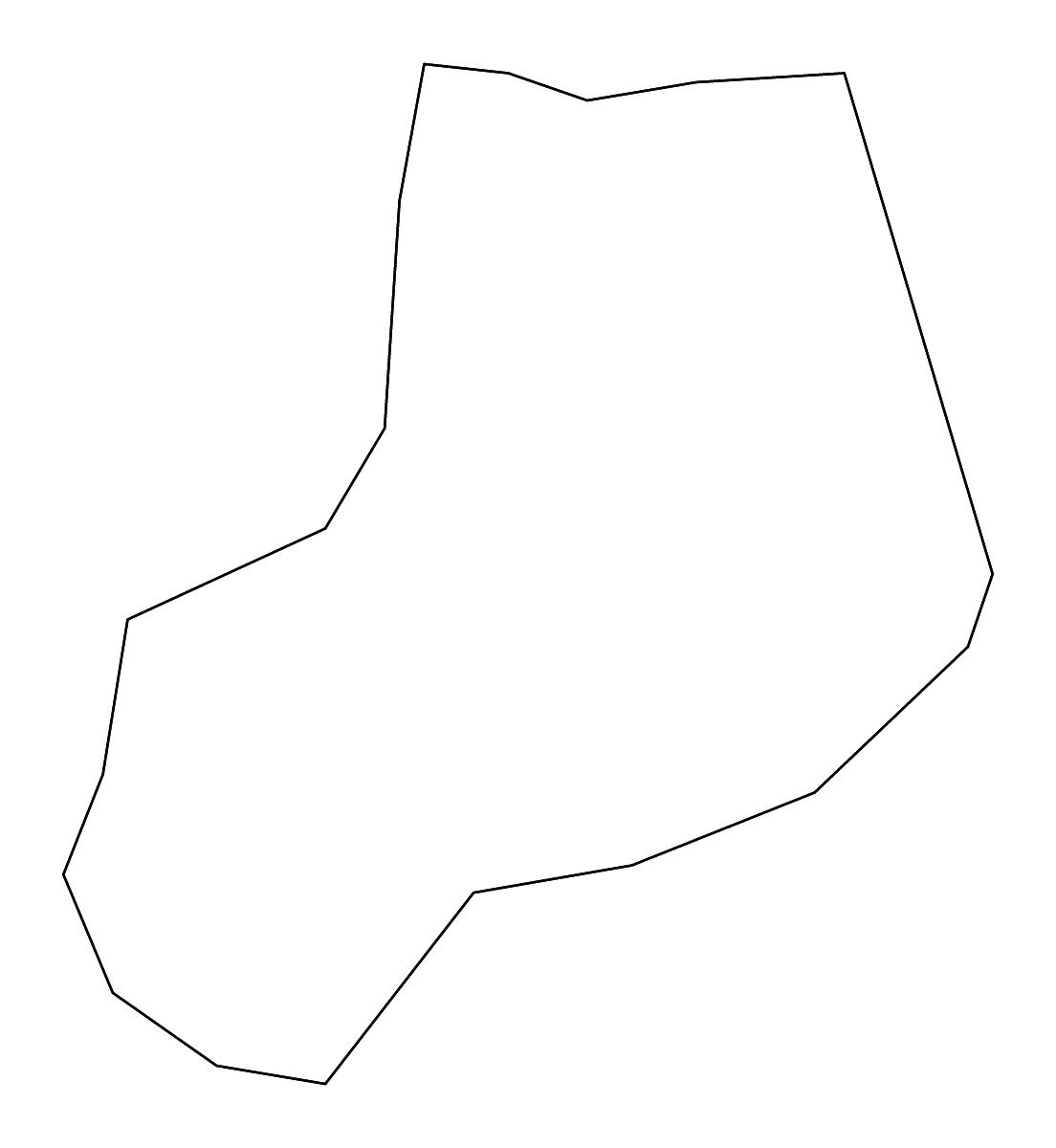 Mapa de contorno de Ādaži, Latvia con ríos.