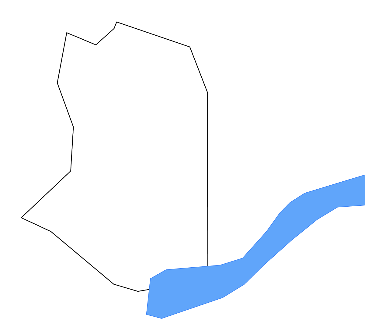 Mapa de contorno de Aizkraukle, Latvia con lagos.