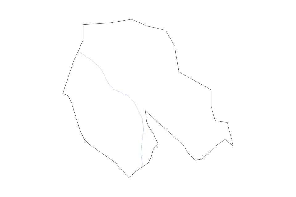 Aknīste outline map preview
