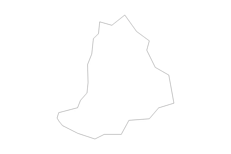 Mapa de Alsunga, Latvia de tipo contorno para Europa, con contorno con límites limpios.
