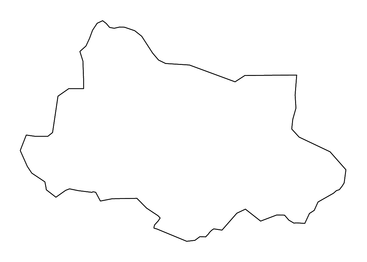 Mapa de contorno de Alūksne, Latvia con ríos.