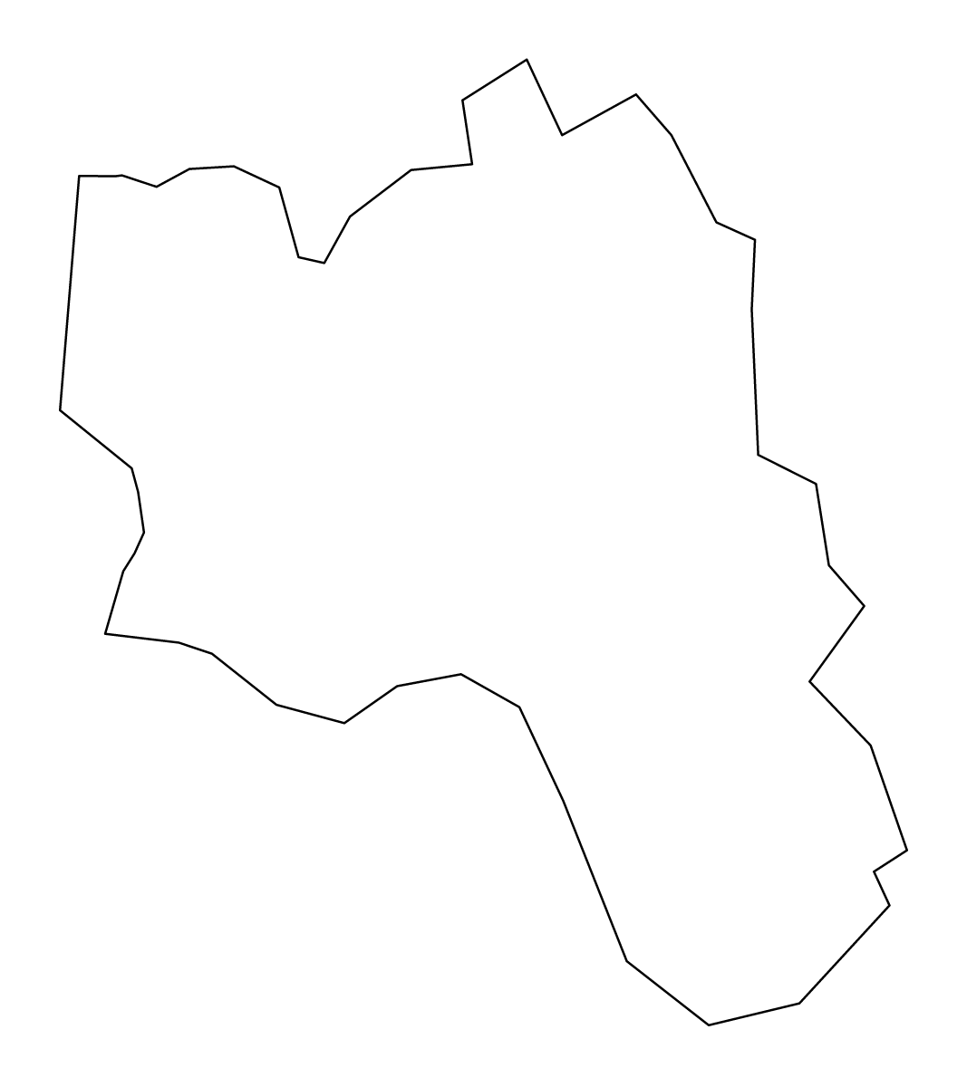 Mapa de contorno de Auce, Latvia.