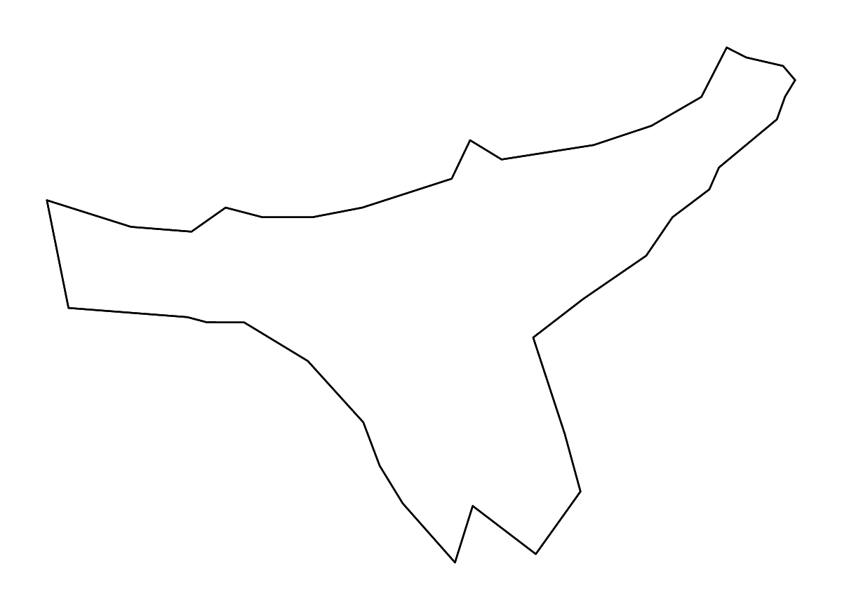 Mapa de contorno de Babīte, Latvia con ríos.
