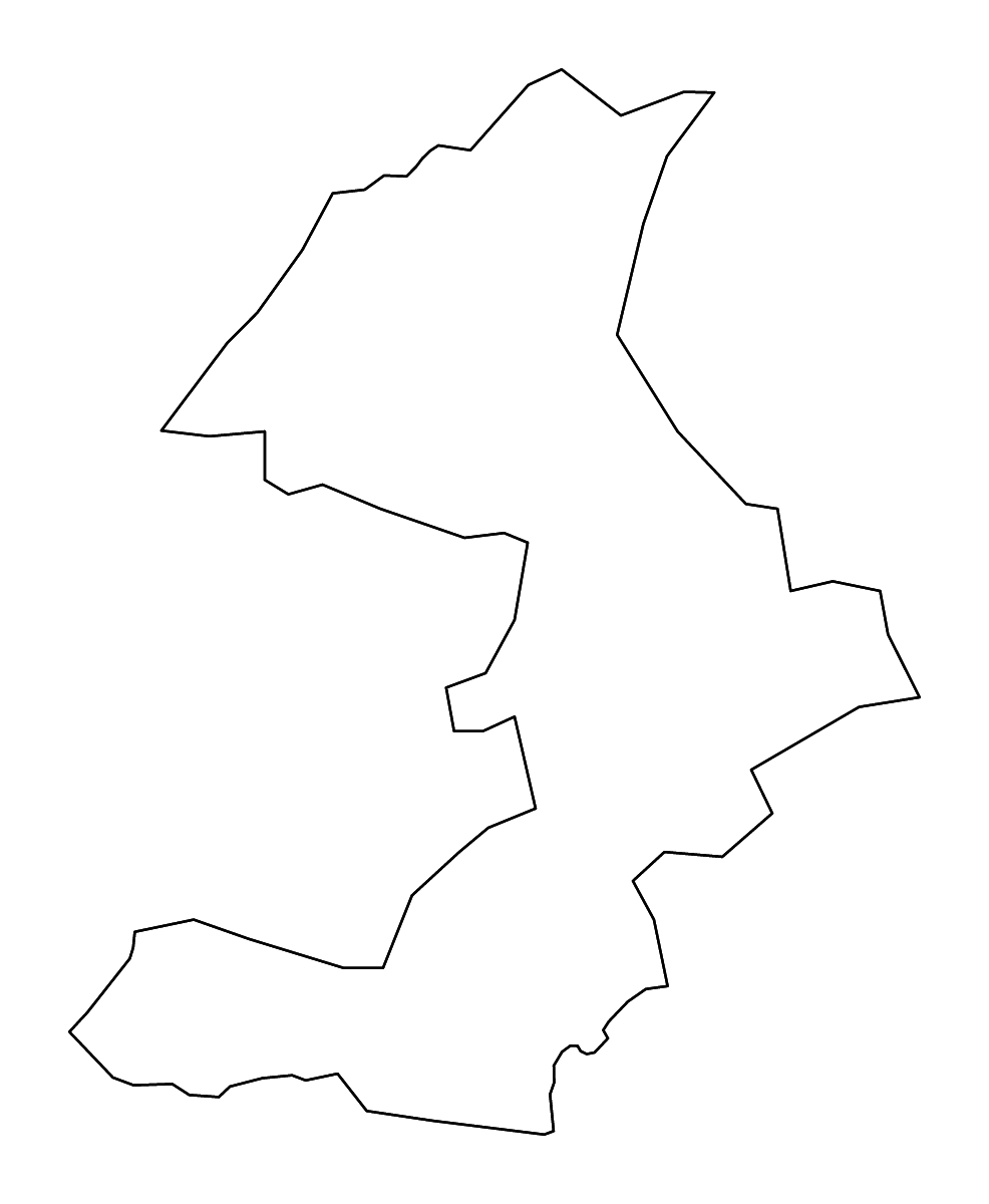 Carte de contour de Balvi, Latvia avec rivières.