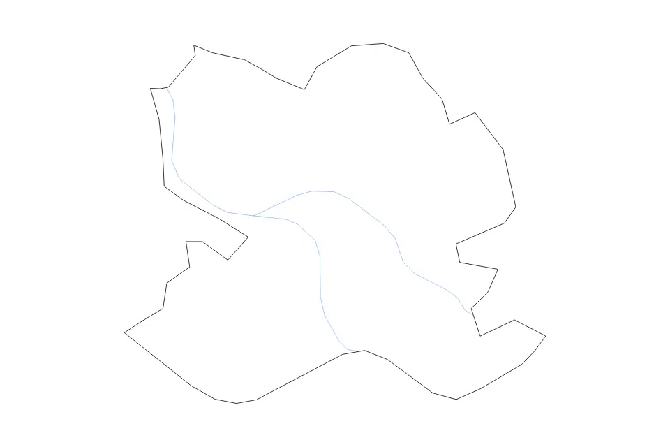 Bauska outline map preview