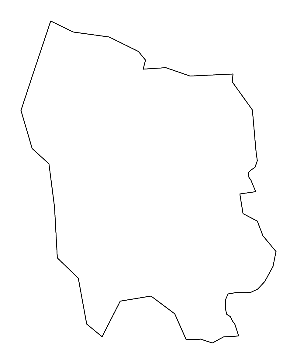 Carte de contour de Brocēni, Latvia avec rivières.