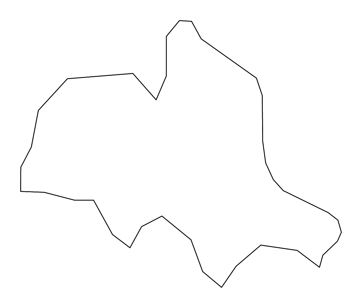 Mapa de contorno de Cibla, Latvia con ríos.