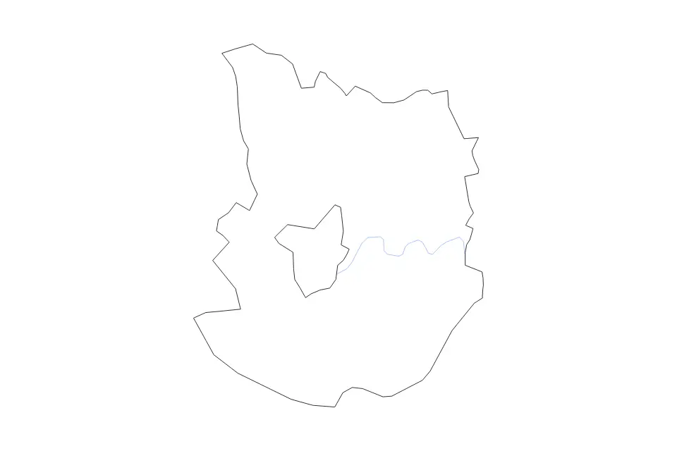 Carte de Daugavpils (Municipality), Latvia de type contour et rivières pour Europe, montrant contour et rivières avec des limites nettes.