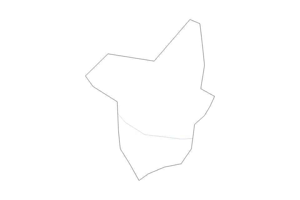 Carte de Daugavpils (Republican City), Latvia de type contour et rivières pour Europe, montrant contour et rivières avec des limites nettes.
