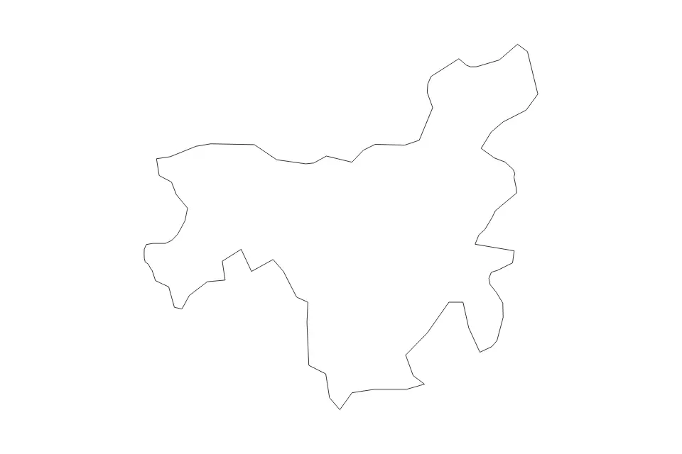 Mapa de Dobele, Latvia de tipo contorno para Europa, con contorno con límites limpios.
