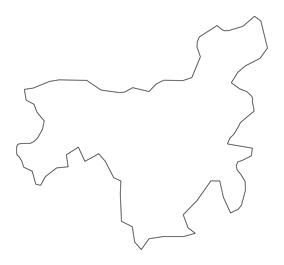 Mapa de contorno de Dobele, Latvia.