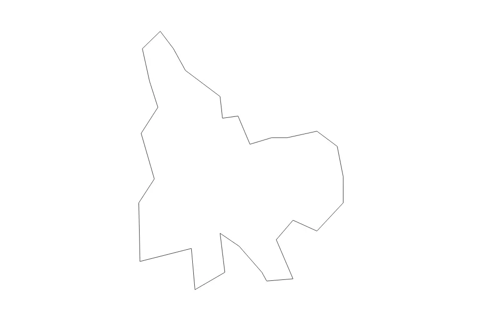 Mapa de Durbe, Latvia de tipo contorno para Europa, con contorno con límites limpios.