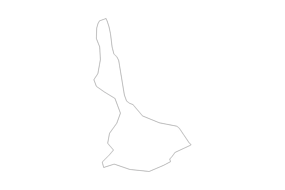 Mapa de Engure, Latvia de tipo contorno para Europa, con contorno con límites limpios.