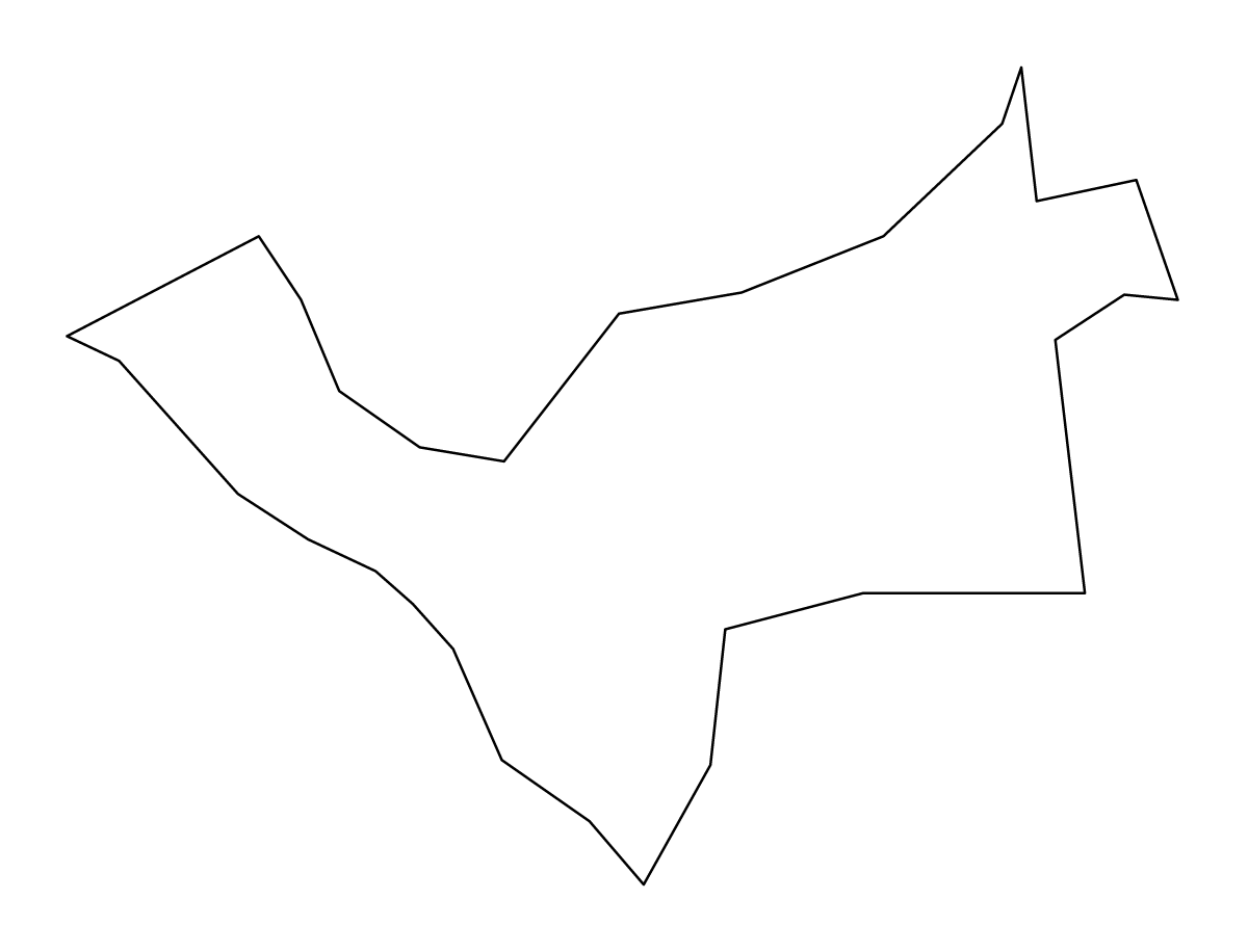 Outline map of Garkalne Municipality, Latvia.