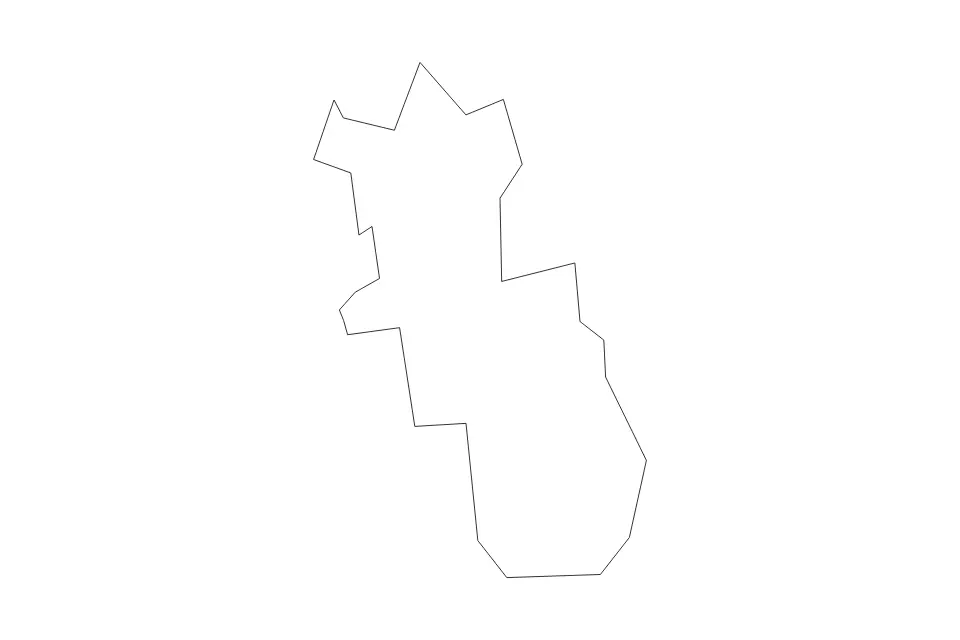 Mapa de Grobiņa, Latvia de tipo contorno para Europa, con contorno con límites limpios.