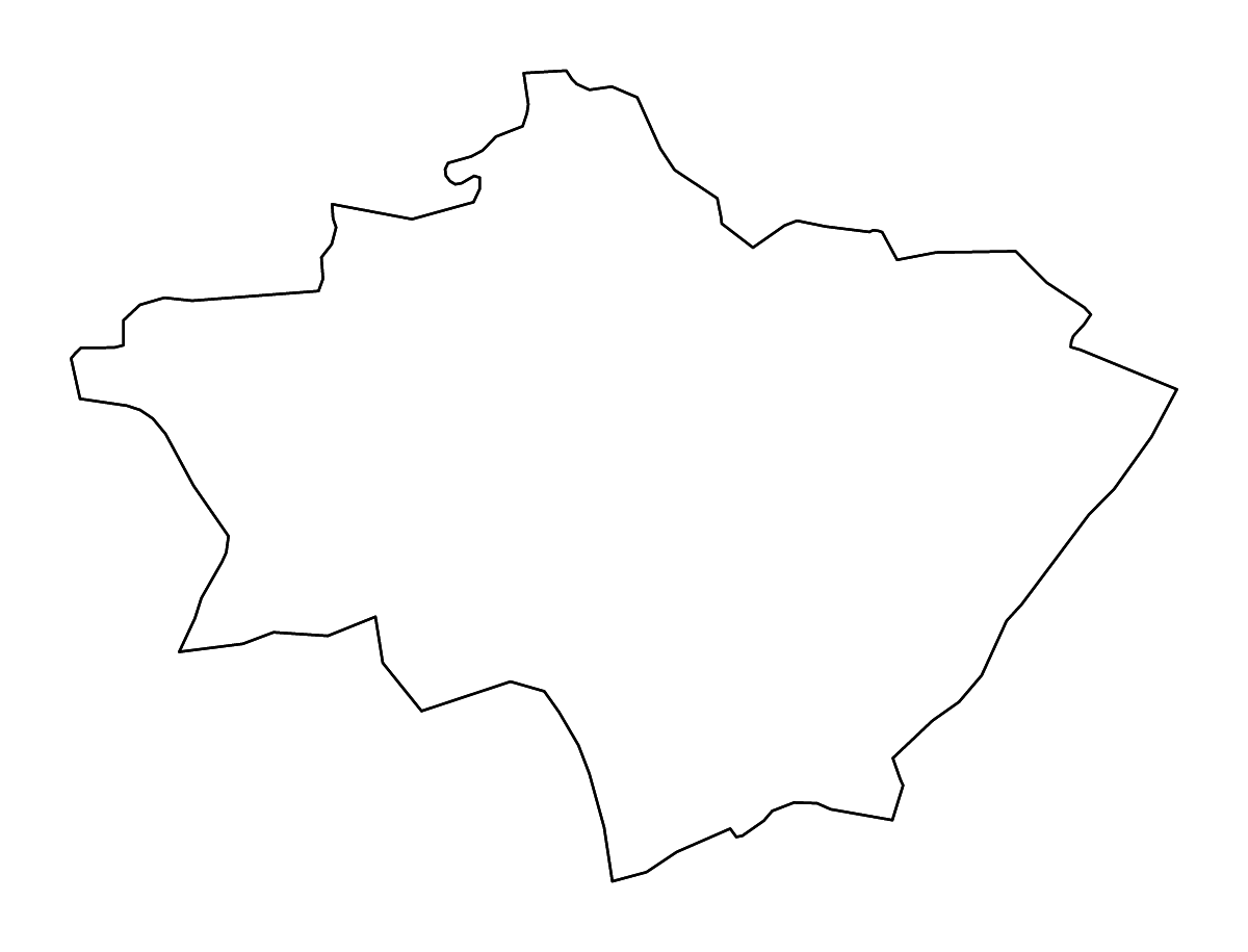 Carte de contour de Gulbene, Latvia avec rivières.