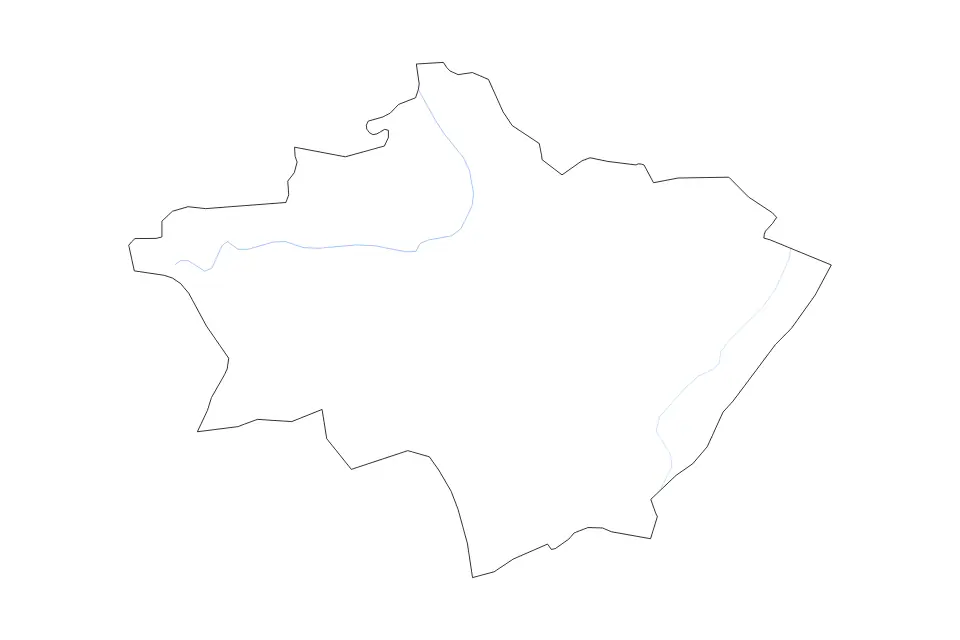 Carte de Gulbene, Latvia de type contour et rivières pour Europe, montrant contour et rivières avec des limites nettes.