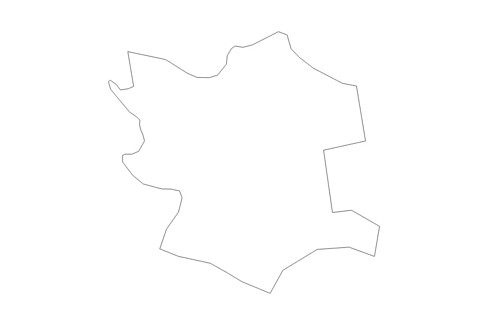 Mapa de Iecava, Latvia de tipo contorno para Europa, con contorno con límites limpios.