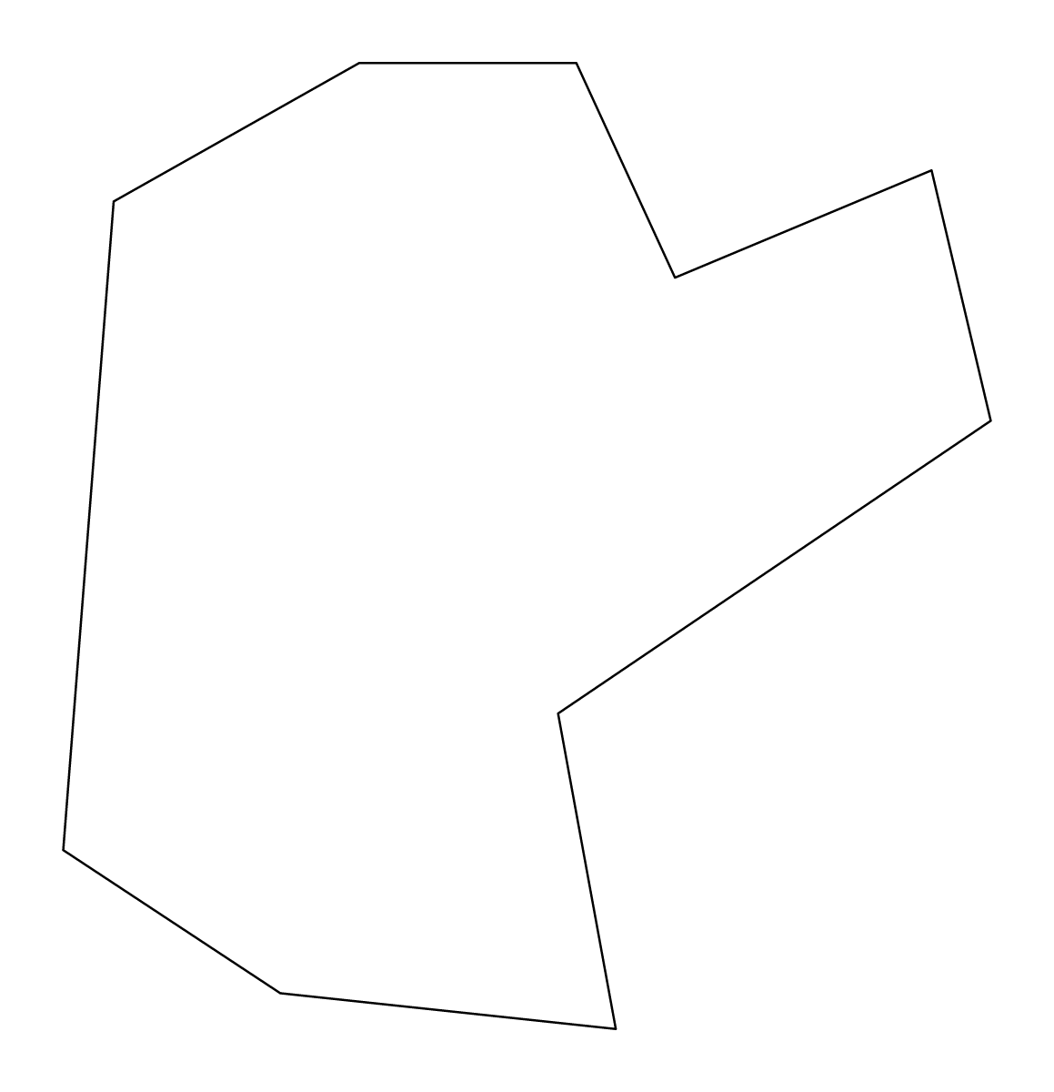 Mapa de contorno de Jēkabpils, Latvia.