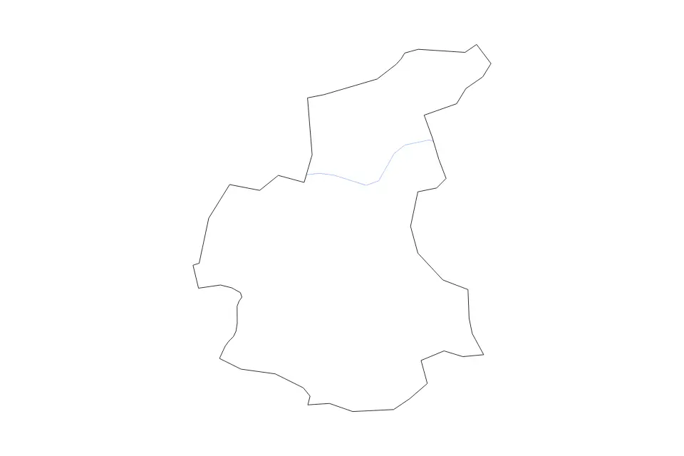 Carte de Kandava, Latvia de type contour et rivières pour Europe, montrant contour et rivières avec des limites nettes.