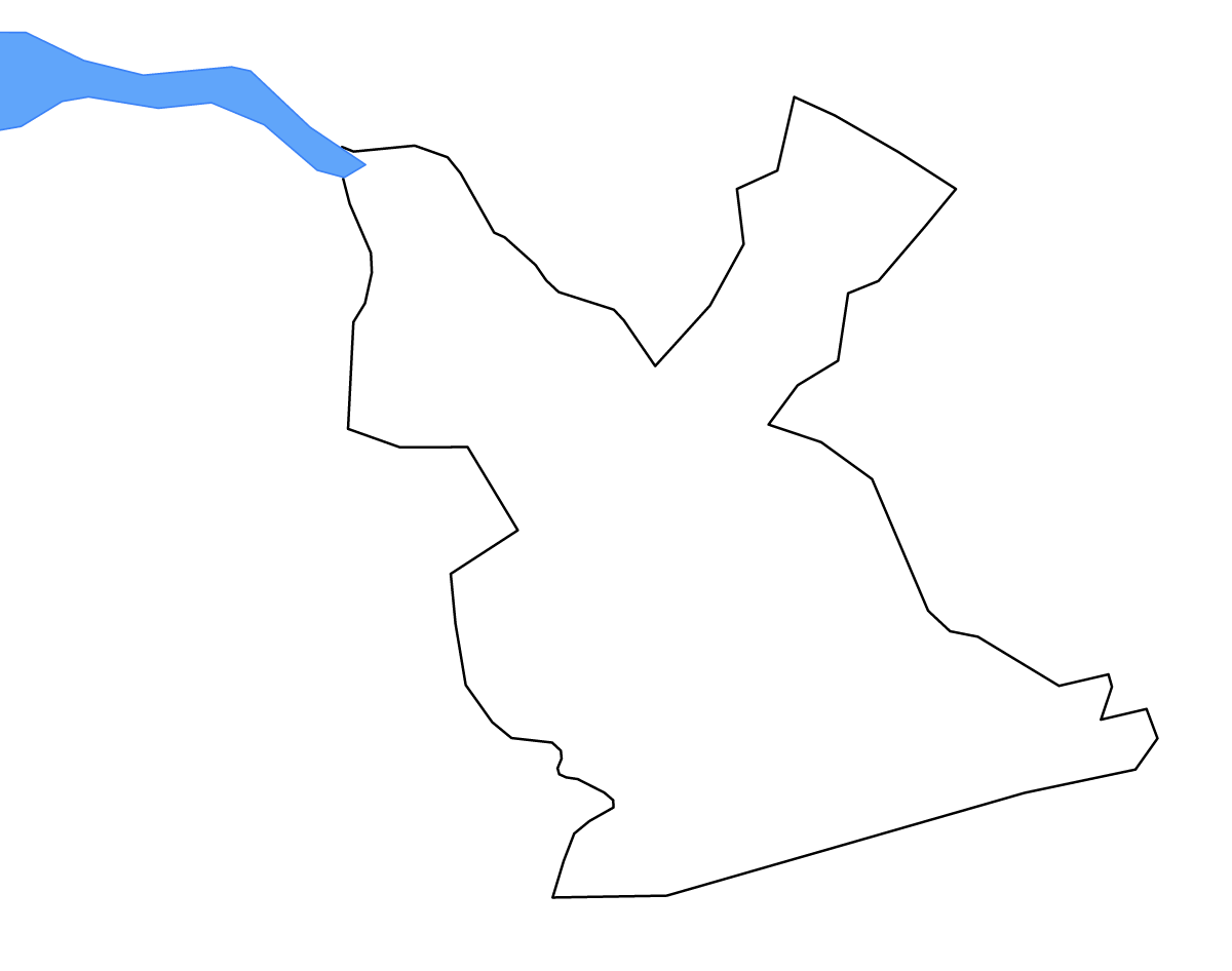 Carte de contour de Ķegums, Latvia avec lacs et rivières.