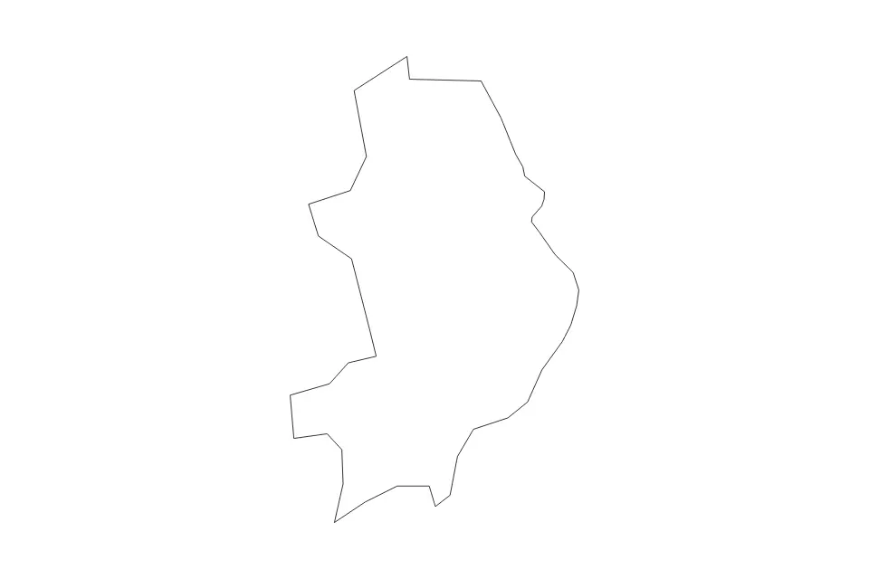 Outline map of Krimulda Municipality, Latvia with subdivision borders.
