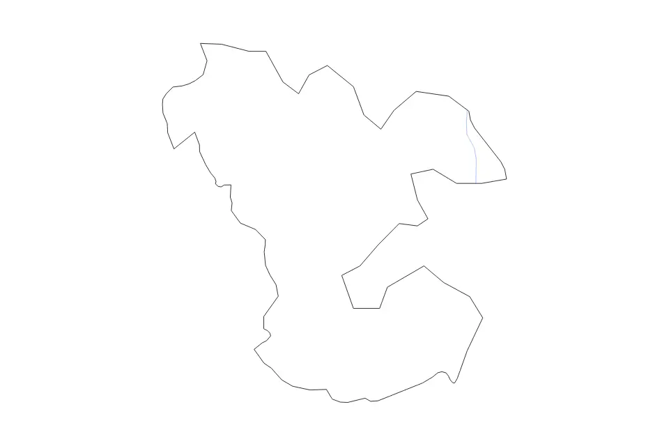Mapa de Ludza, Latvia de tipo contorno y ríos para Europa, con contorno y ríos con límites limpios.