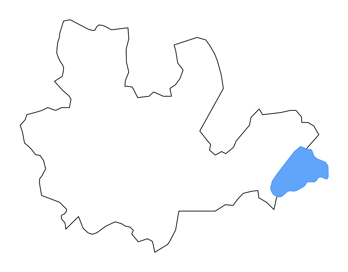 Carte de contour de Madona, Latvia avec lacs et rivières.
