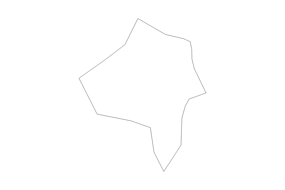 Mapa de Mērsrags, Latvia de tipo contorno para Europa, con contorno con límites limpios.