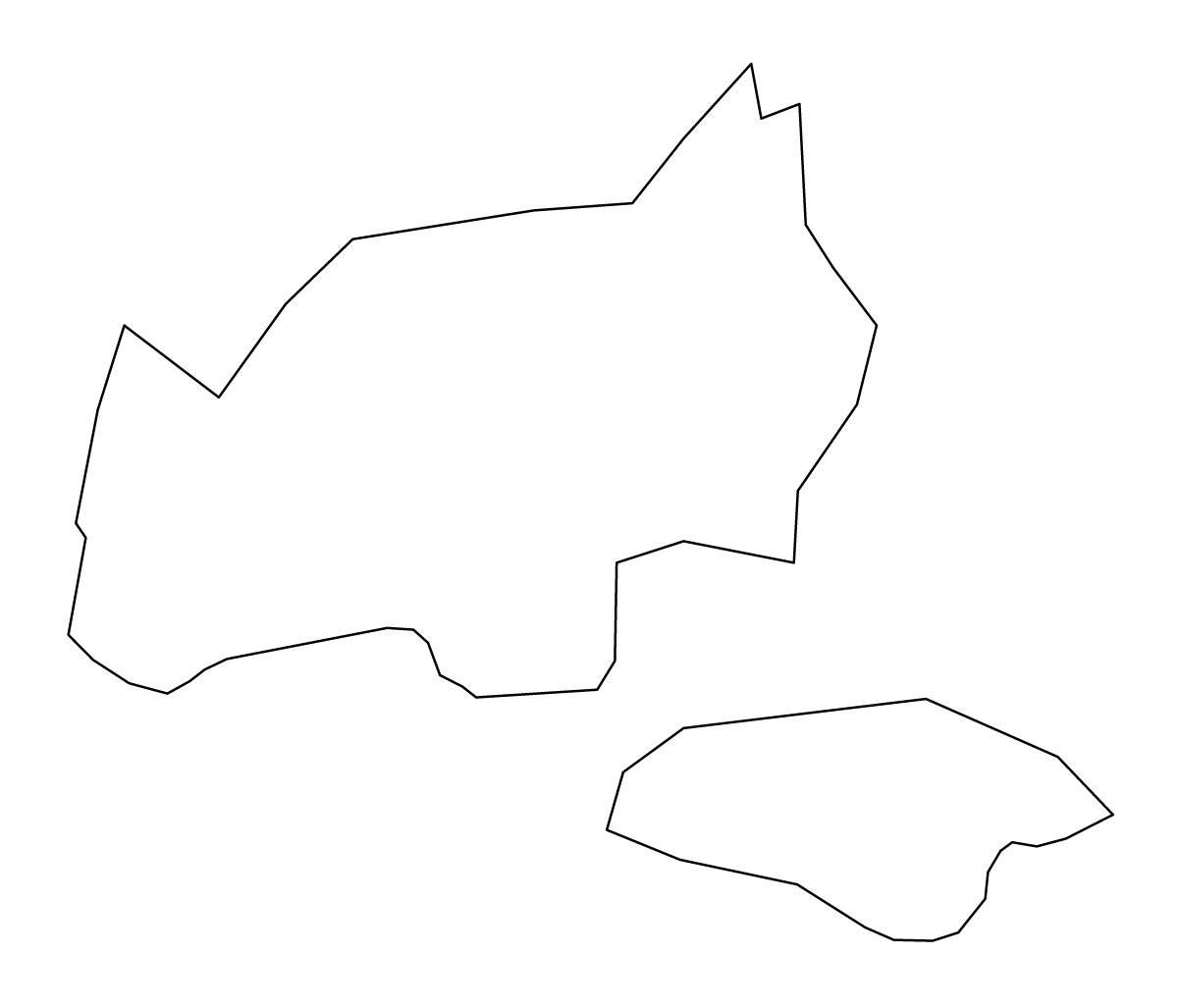 Mapa de contorno de Olaine, Latvia.