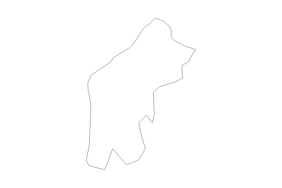Mapa de Pāvilosta, Latvia de tipo contorno para Europa, con contorno con límites limpios.