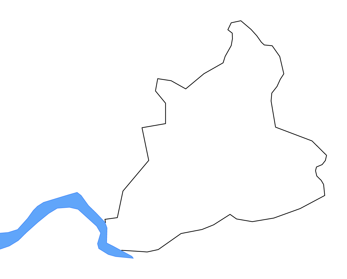 Mapa de contorno de Pļaviņas, Latvia con lagos y ríos.