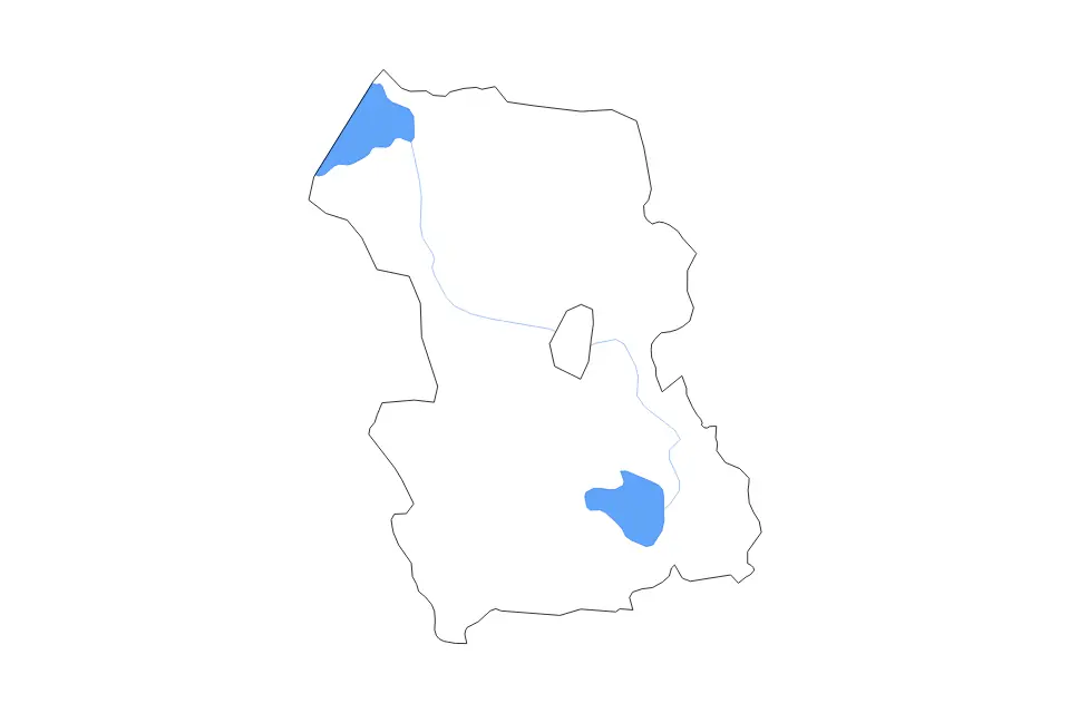 Mapa de Rēzekne (Municipality), Latvia de tipo contorno, lagos y ríos para Europa, con contorno, lagos y ríos con elementos de agua como Lubāns y Rāznas Ezers.