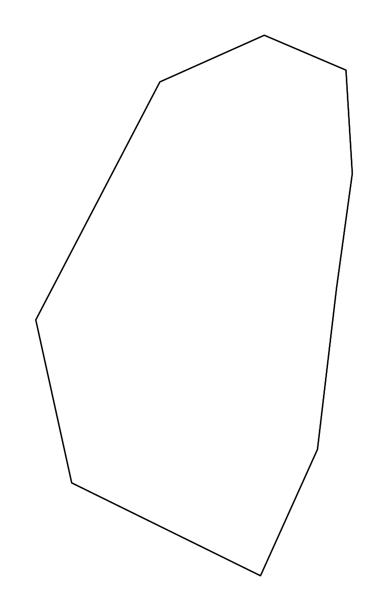 Mapa de contorno de Rēzekne, Latvia con ríos.