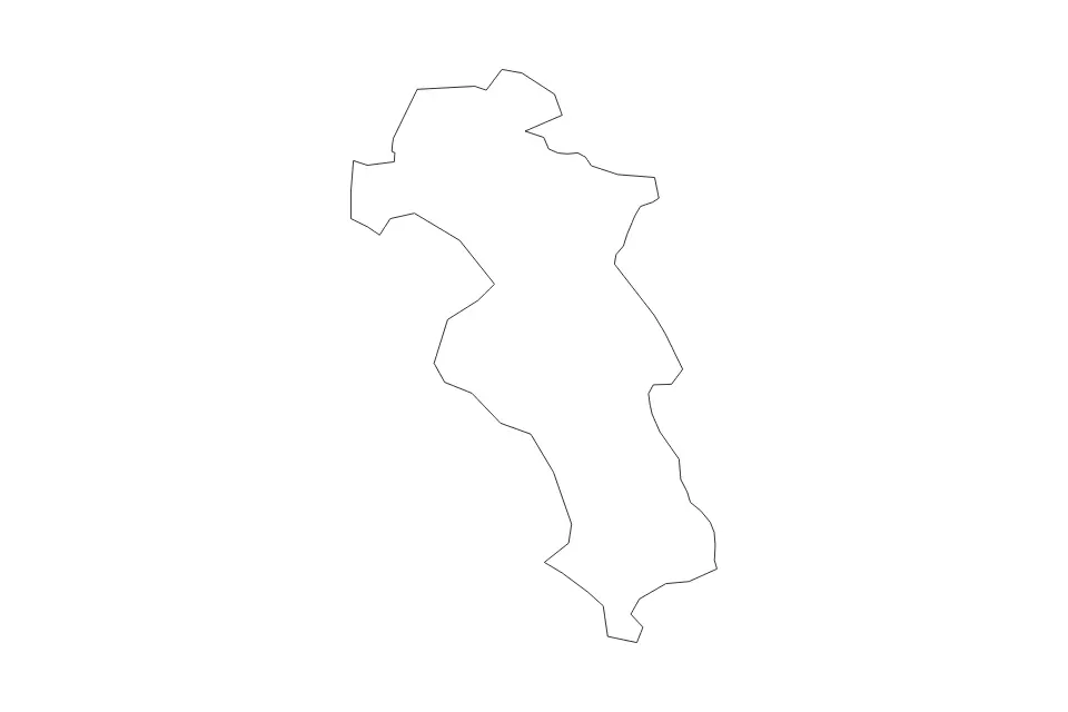 Outline map of Riebiņi Municipality, Latvia with subdivision borders.