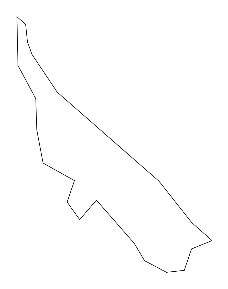 Carte de contour de Roja, Latvia.