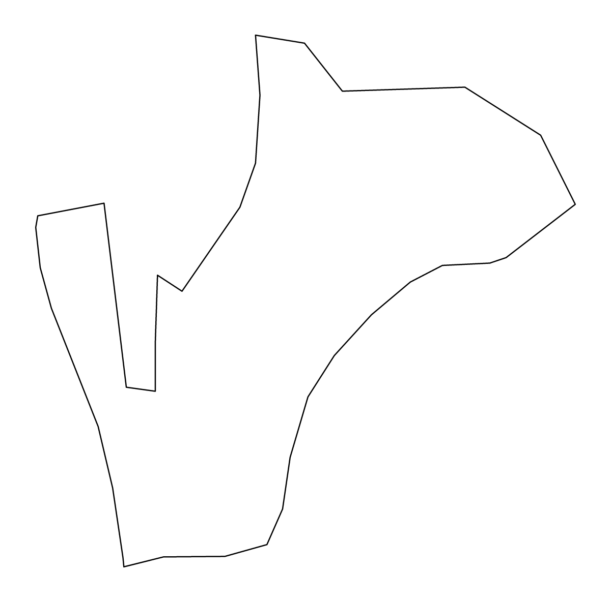 Mapa de contorno de Rucava, Latvia.