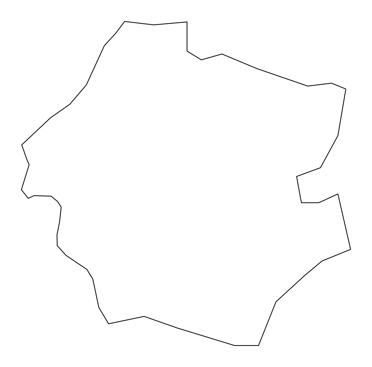 Mapa de contorno de Rugāji, Latvia.