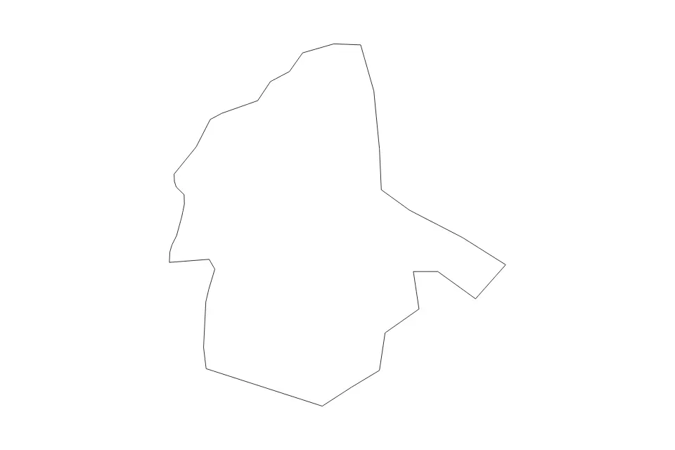 Mapa de Rundāle, Latvia de tipo contorno para Europa, con contorno con límites limpios.