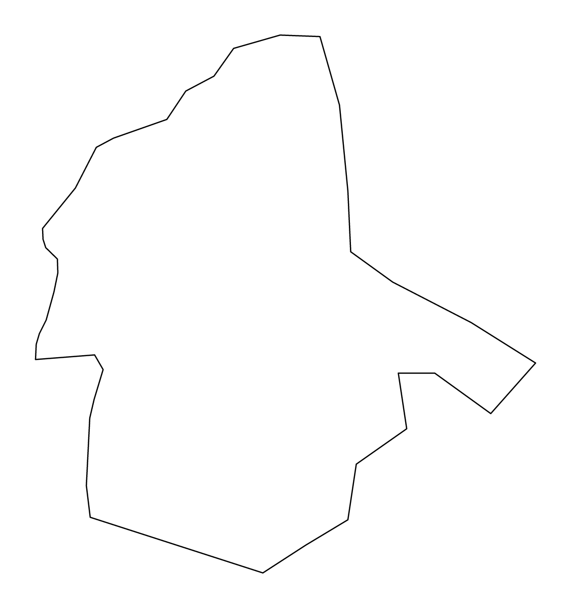 Carte de contour de Rundāle, Latvia.