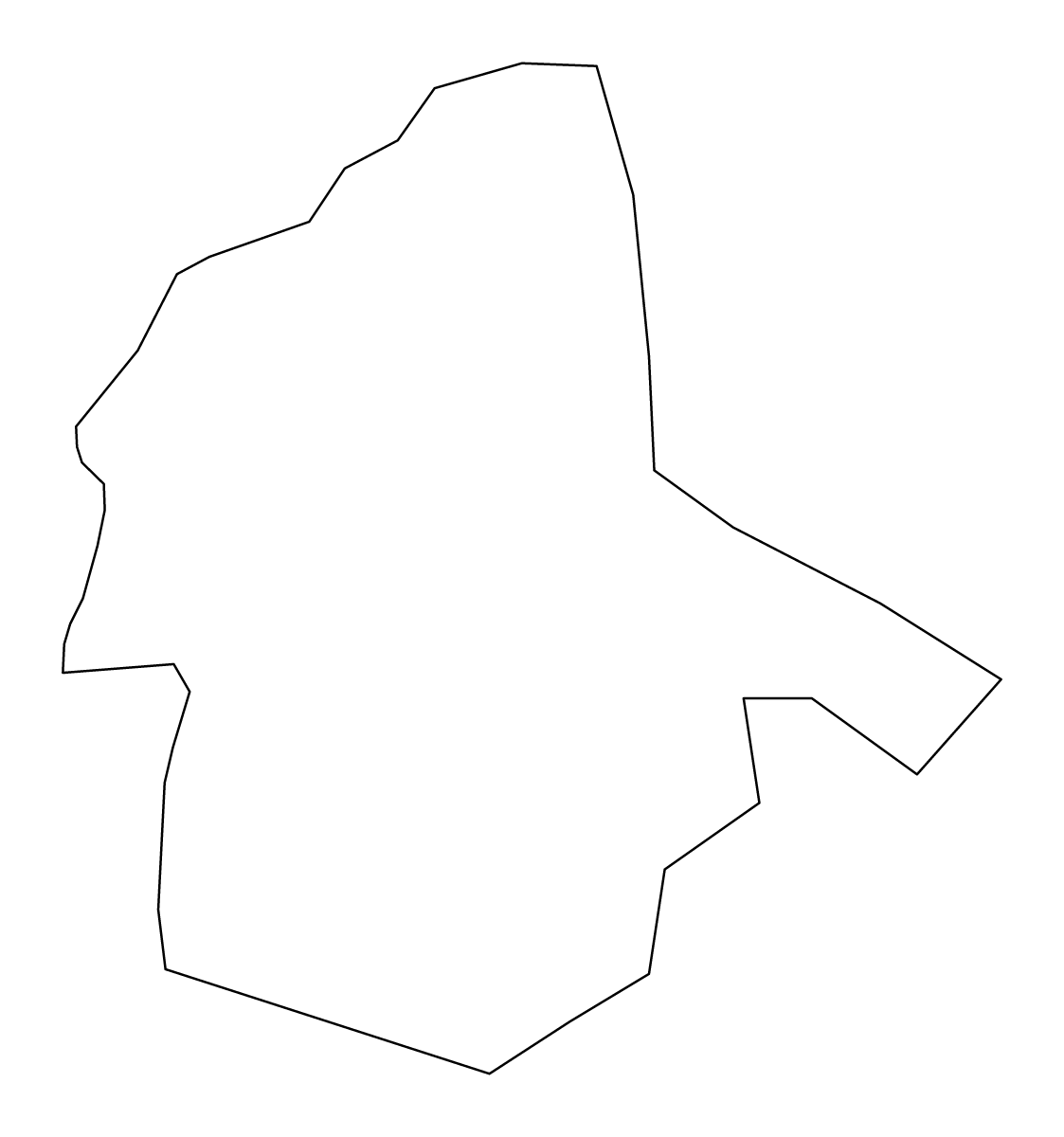 Mapa de contorno de Rundāle, Latvia.