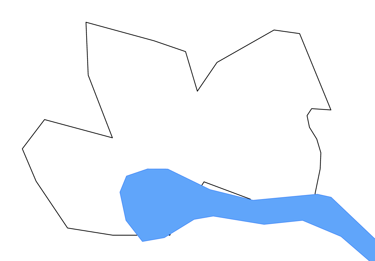 Carte de contour de Salaspils, Latvia avec lacs.
